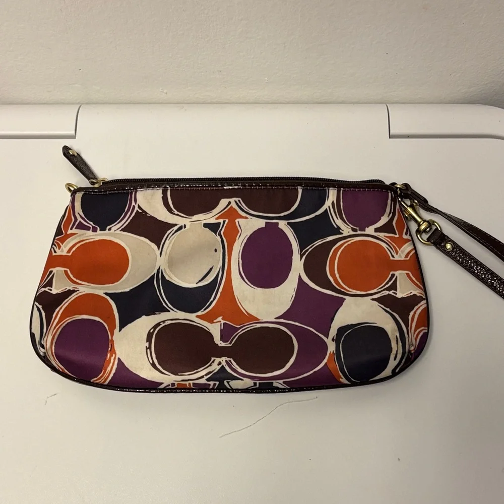 Coach Colorful Patterned Wristlet - Picture 5 of 7